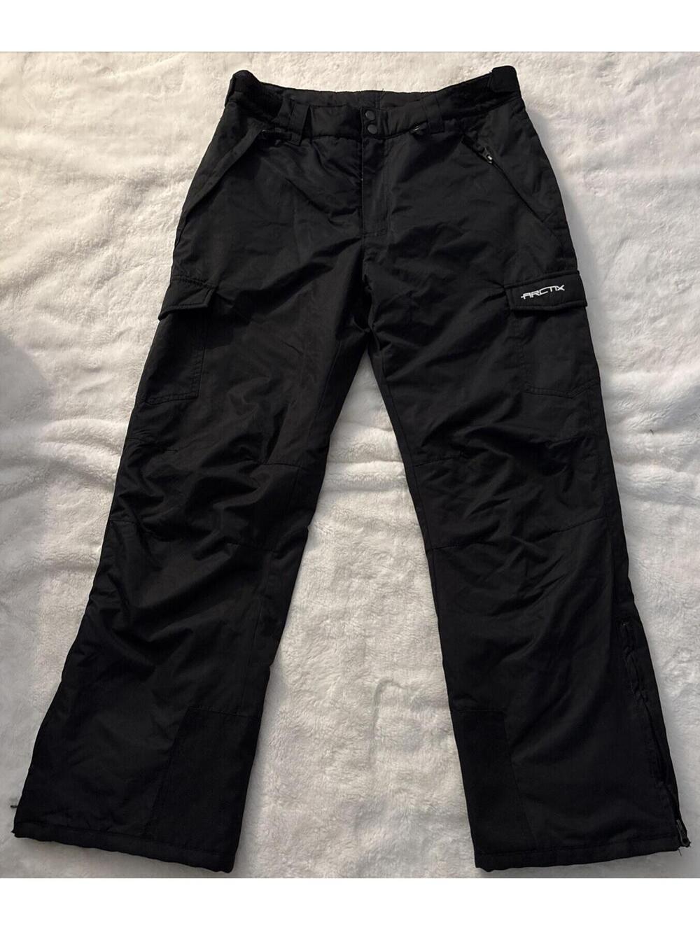 Arctix Men's Insulated Cargo Snow Pants - Black Ski & Snowboard  Size Medium